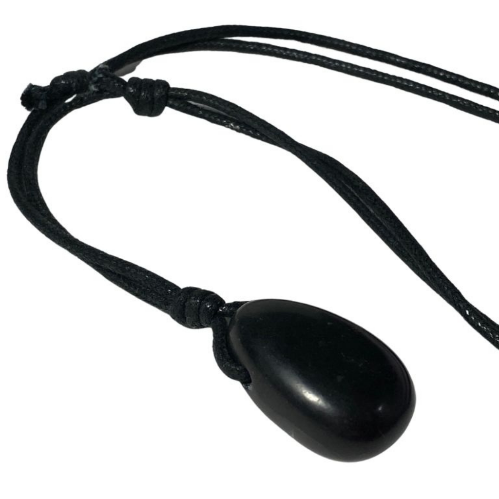 SHUNGITE EMF PROTECTION NECKLACE-Luck Strings