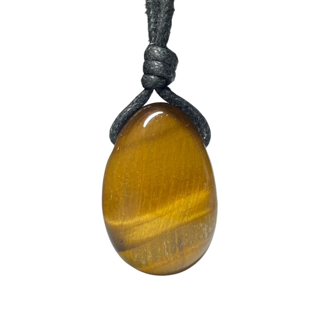 MENS TIGER EYE NECKLACE-Luck Strings