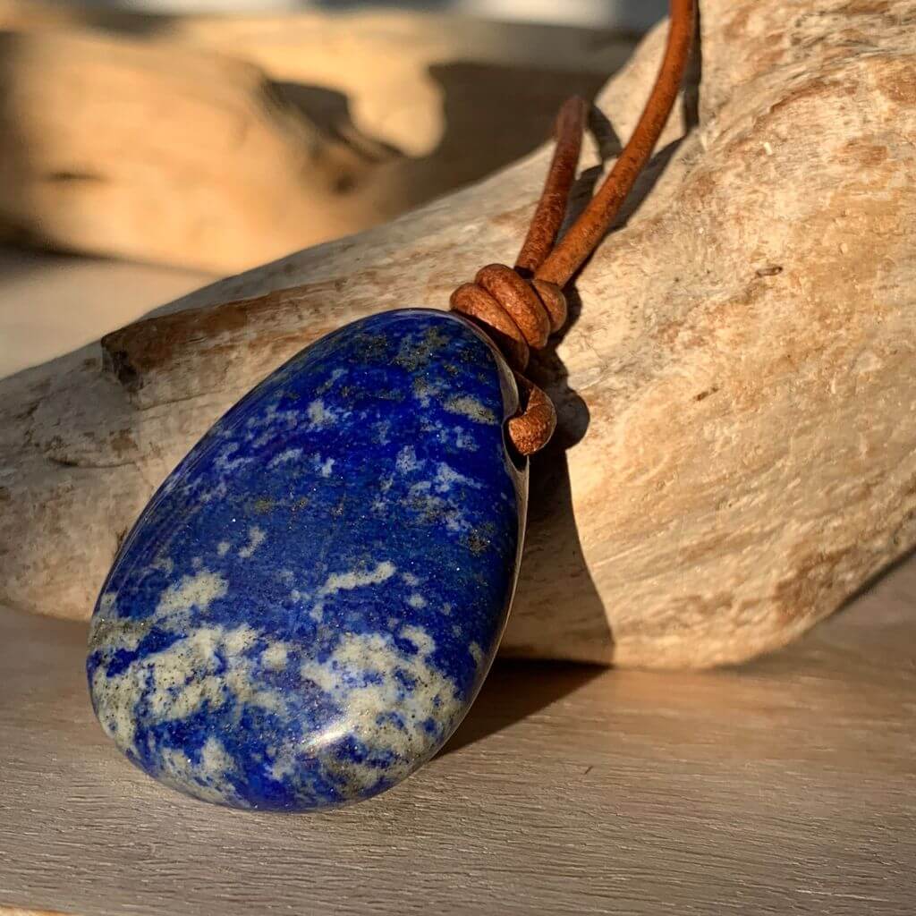 Luck Strings Lapis Lazuli Pendant - Celestial Clarity