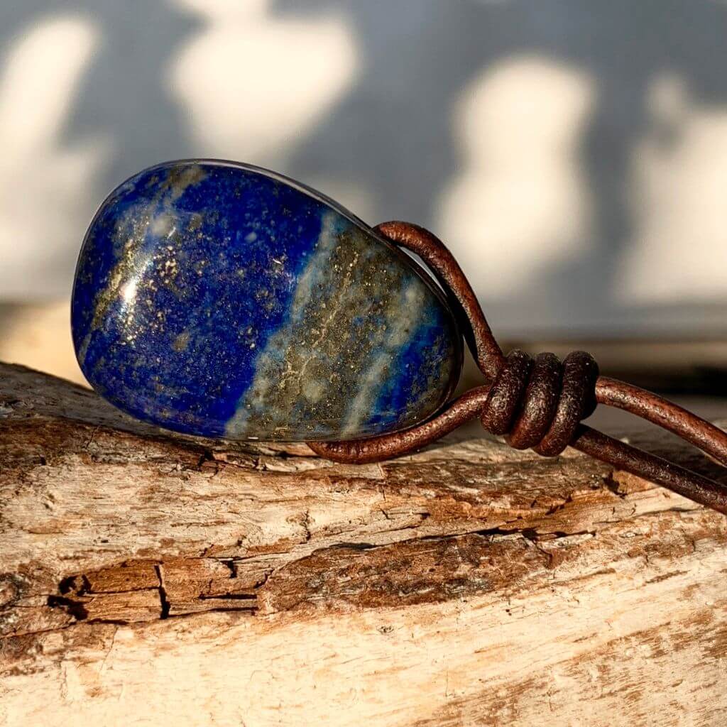 Luck Strings Lapis Lazuli Pendant - Celestial Clarity