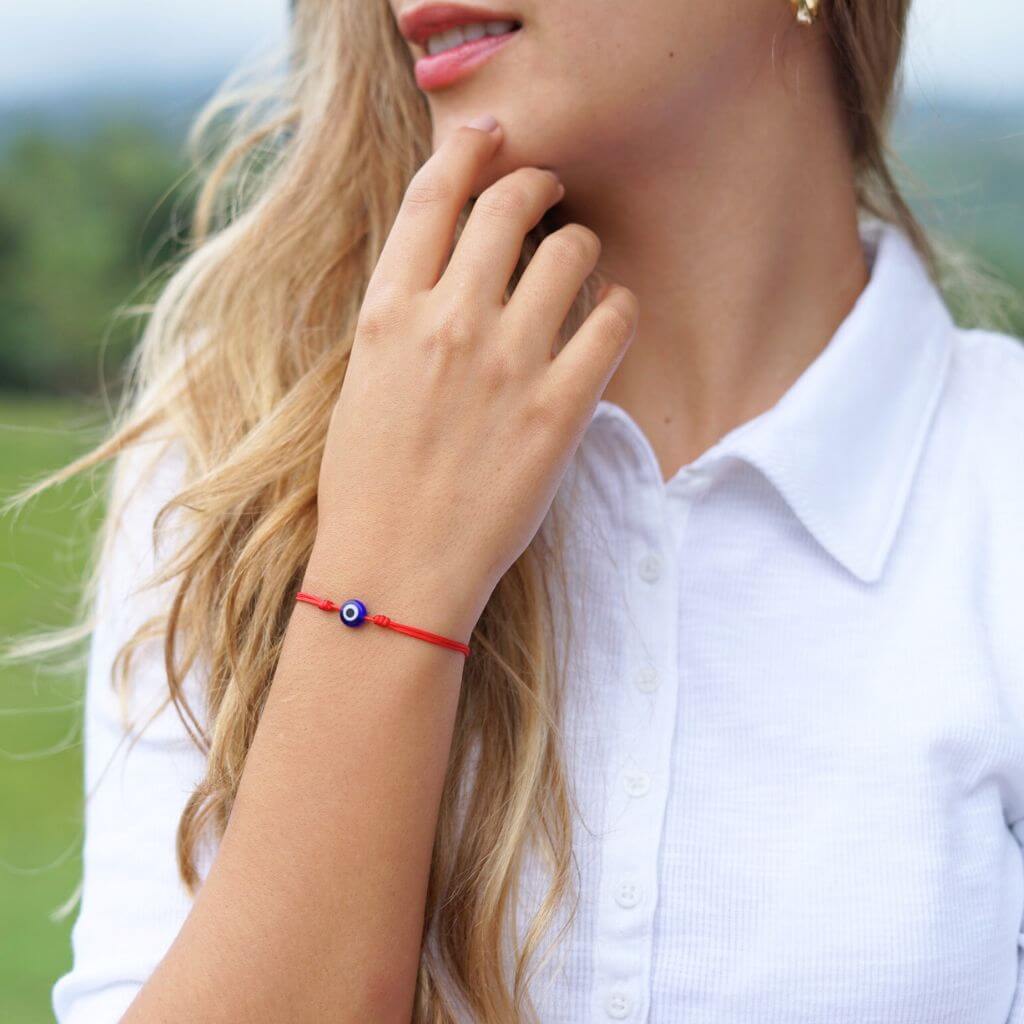 EYE RED STRING BRACELETS-Luck Strings