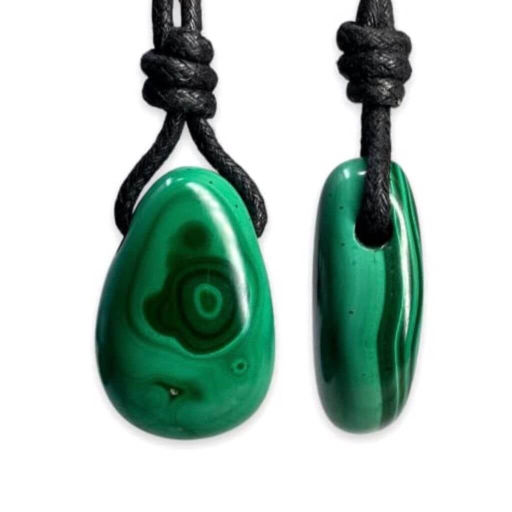 Luck Strings Malachite Pendant - Harmonizing Beauty