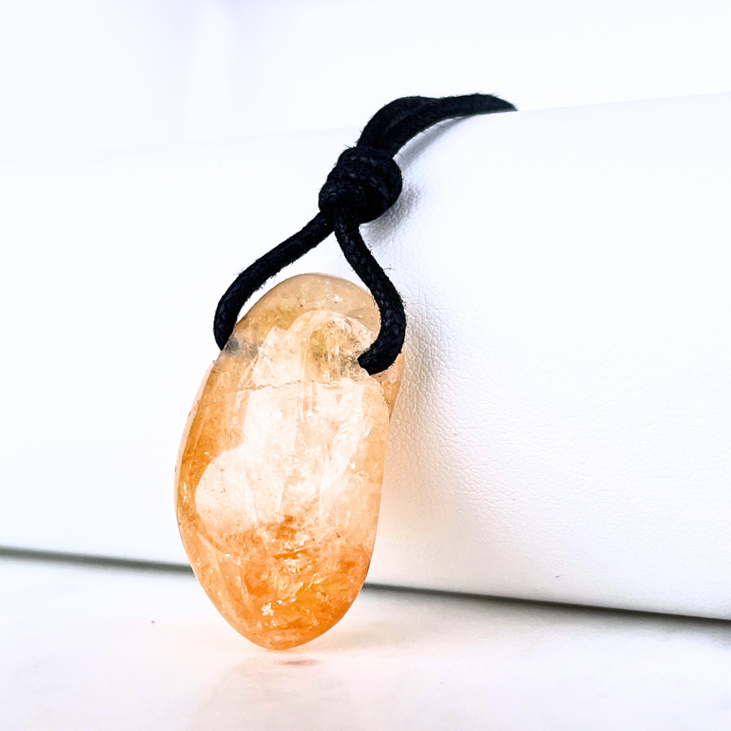 Handcrafted Citrine Nugget Gemstone Pendant - Unique Natural Beauty