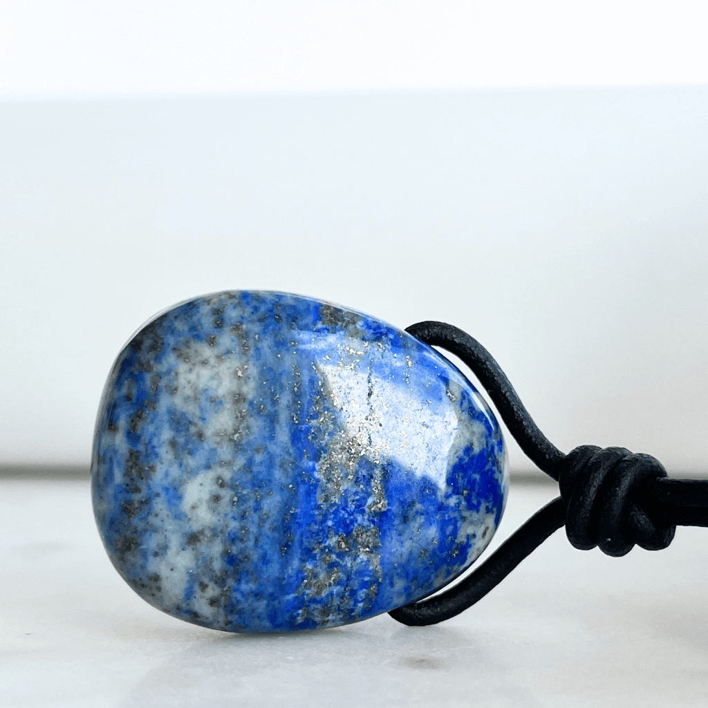 Lapis Lazuli OOAK Gemstone Pendant - Inner Peace by Luck Strings.