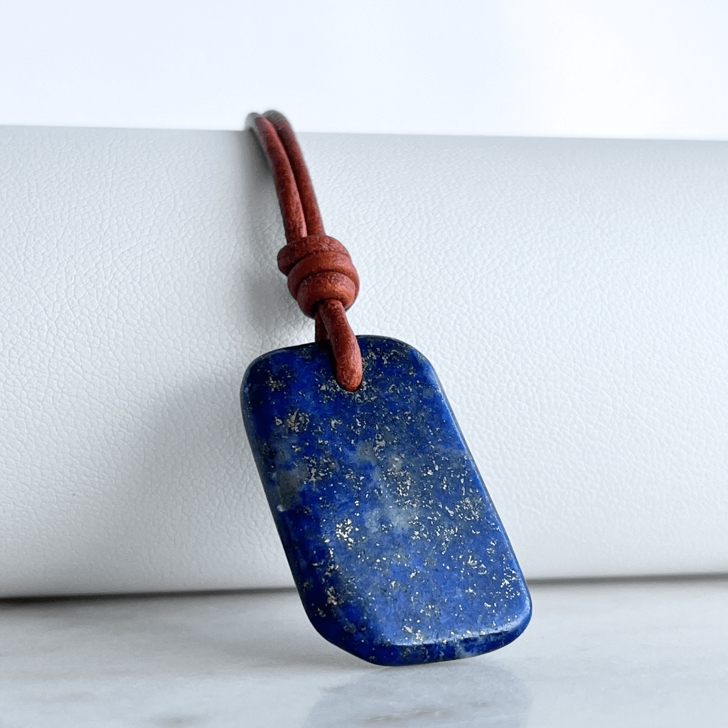 Lapis Lazuli OOAK Gemstone Pendant - Spiritual Insight by Luck Strings.