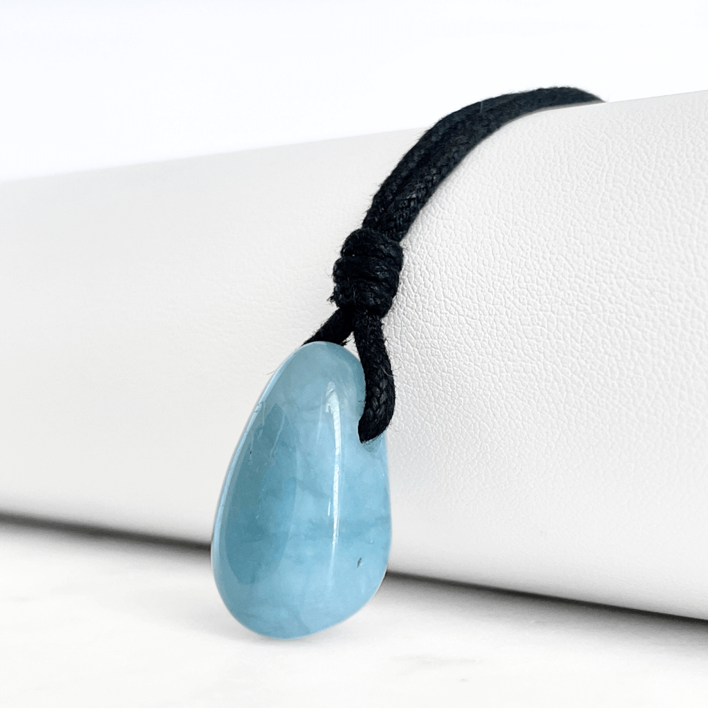 Crystal Clarity Aquamarine Teardrop Pendant