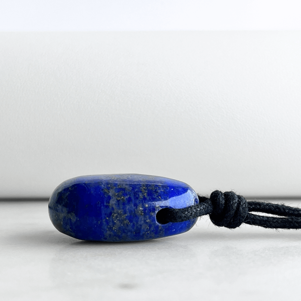 Lapis Lazuli Drop Pendant - Ethereal Beauty by Luck Strings.
