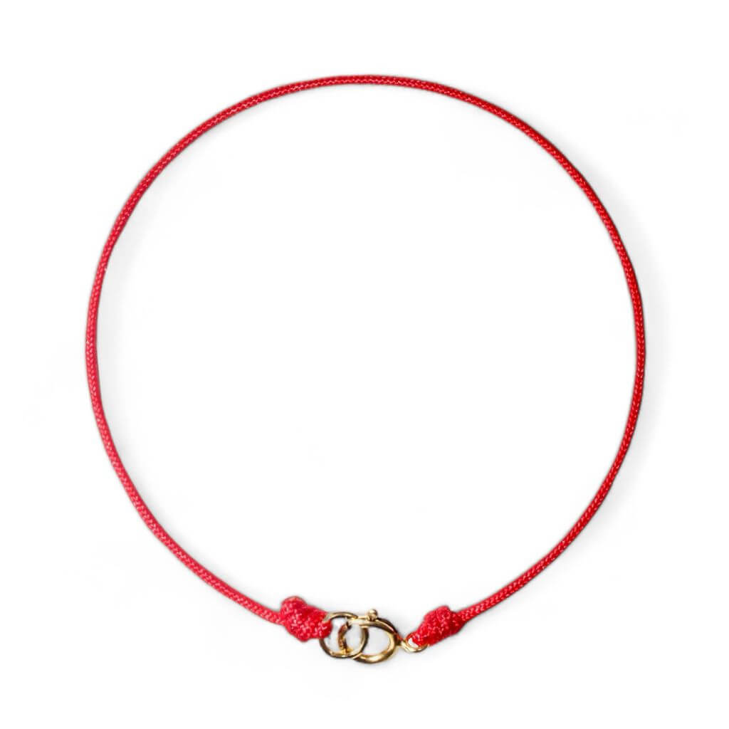 14K Gold Clasp Red String Bracelet