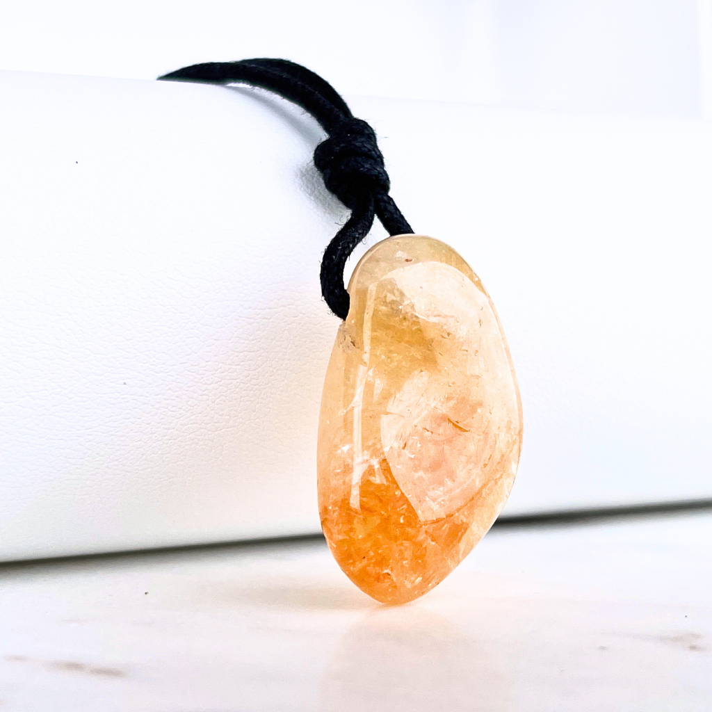 Handcrafted Citrine Nugget Gemstone Pendant - Unique Natural Beauty