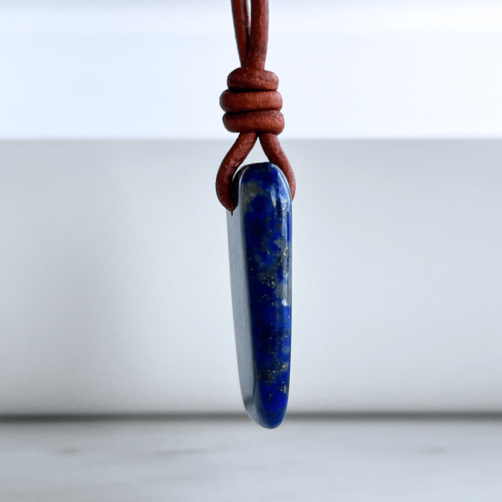 Lapis Lazuli OOAK Gemstone Pendant - Spiritual Insight by Luck Strings.