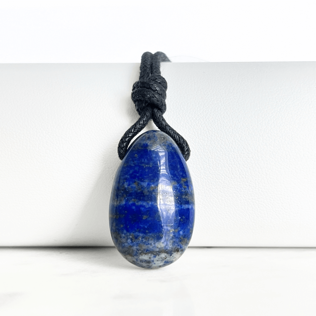 Blue Lapis Lazuli OOAK Gemstone Pendant - Cosmic Splendor by Luck Strings.