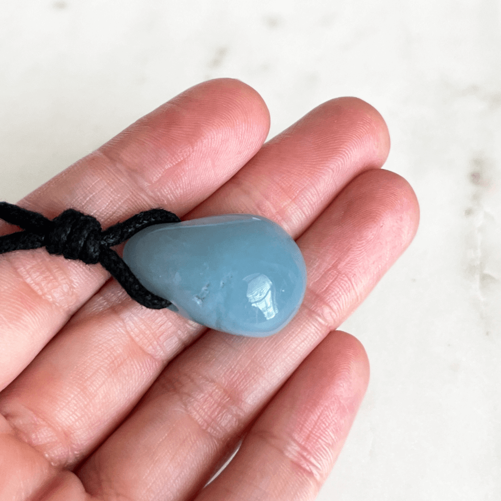 Crystal Clarity Aquamarine Teardrop Pendant