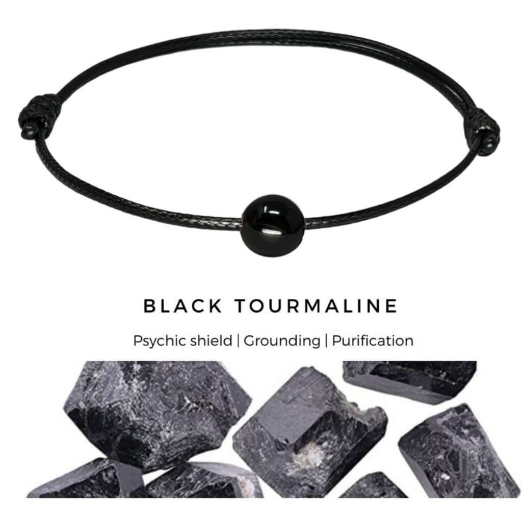 Black Tourmaline Energy Bracelet - Luck & Protection
