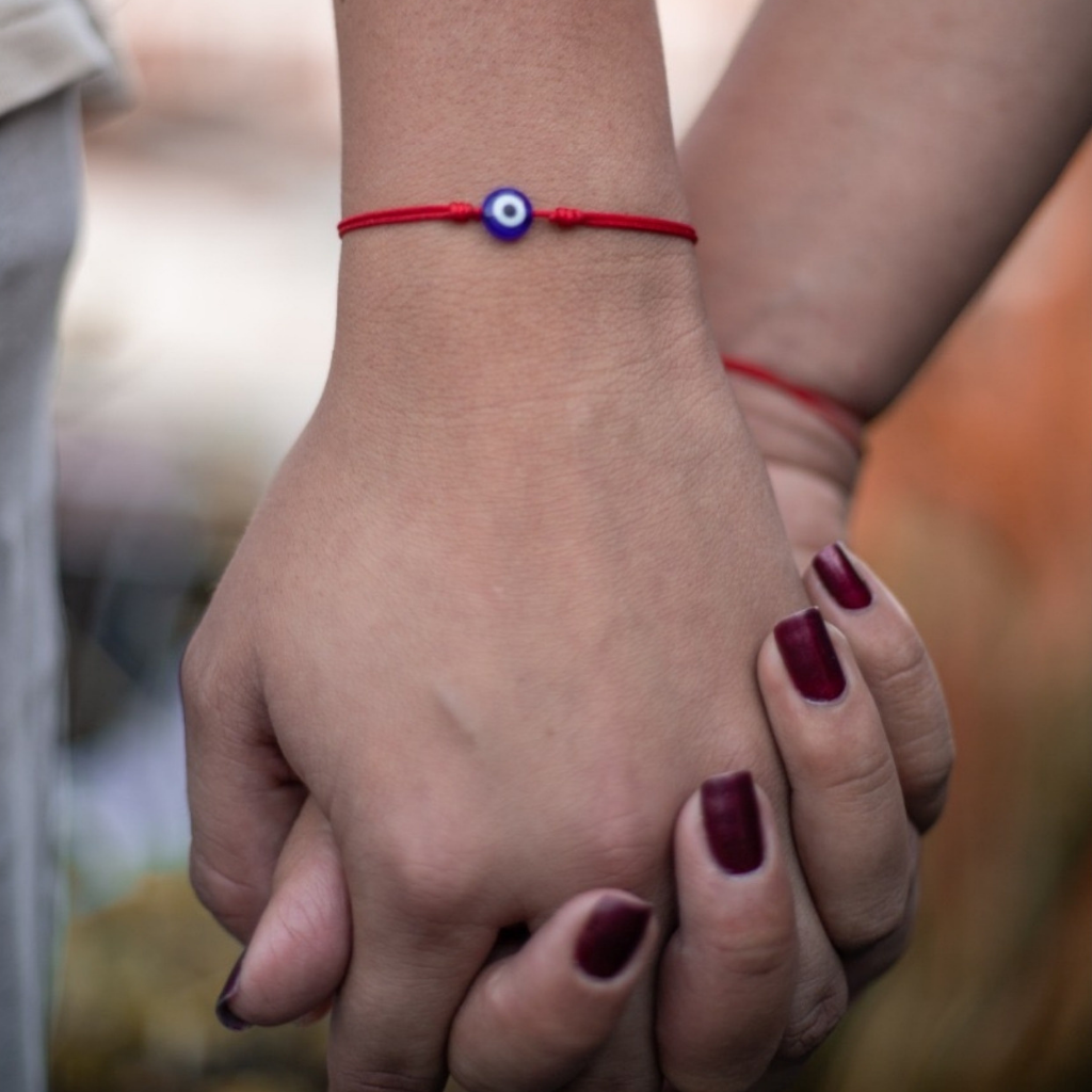 2 PACK EVIL EYE RED STRING BRACELETS-Luck Strings