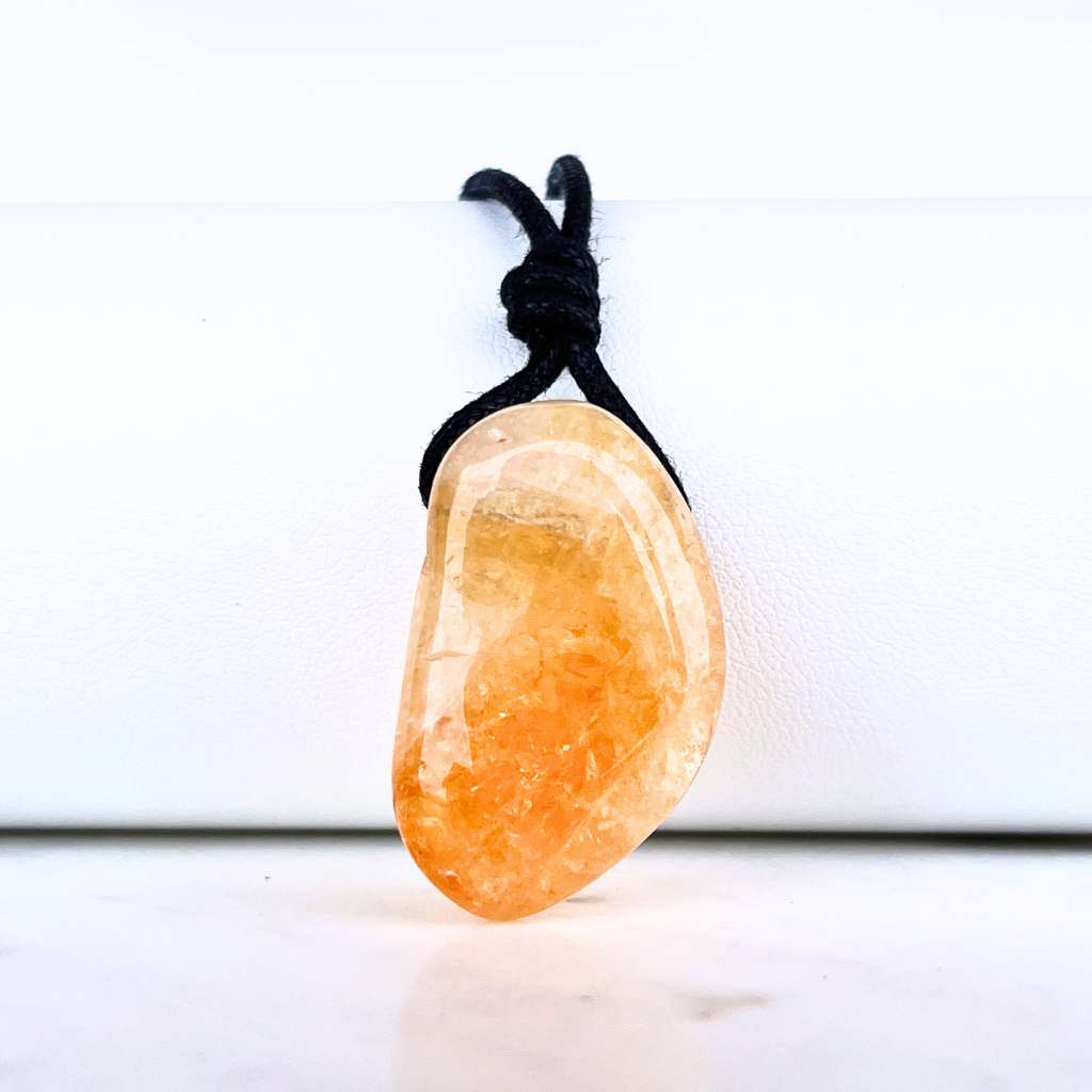 Handcrafted Citrine Nugget Gemstone Pendant - Unique Natural Beauty