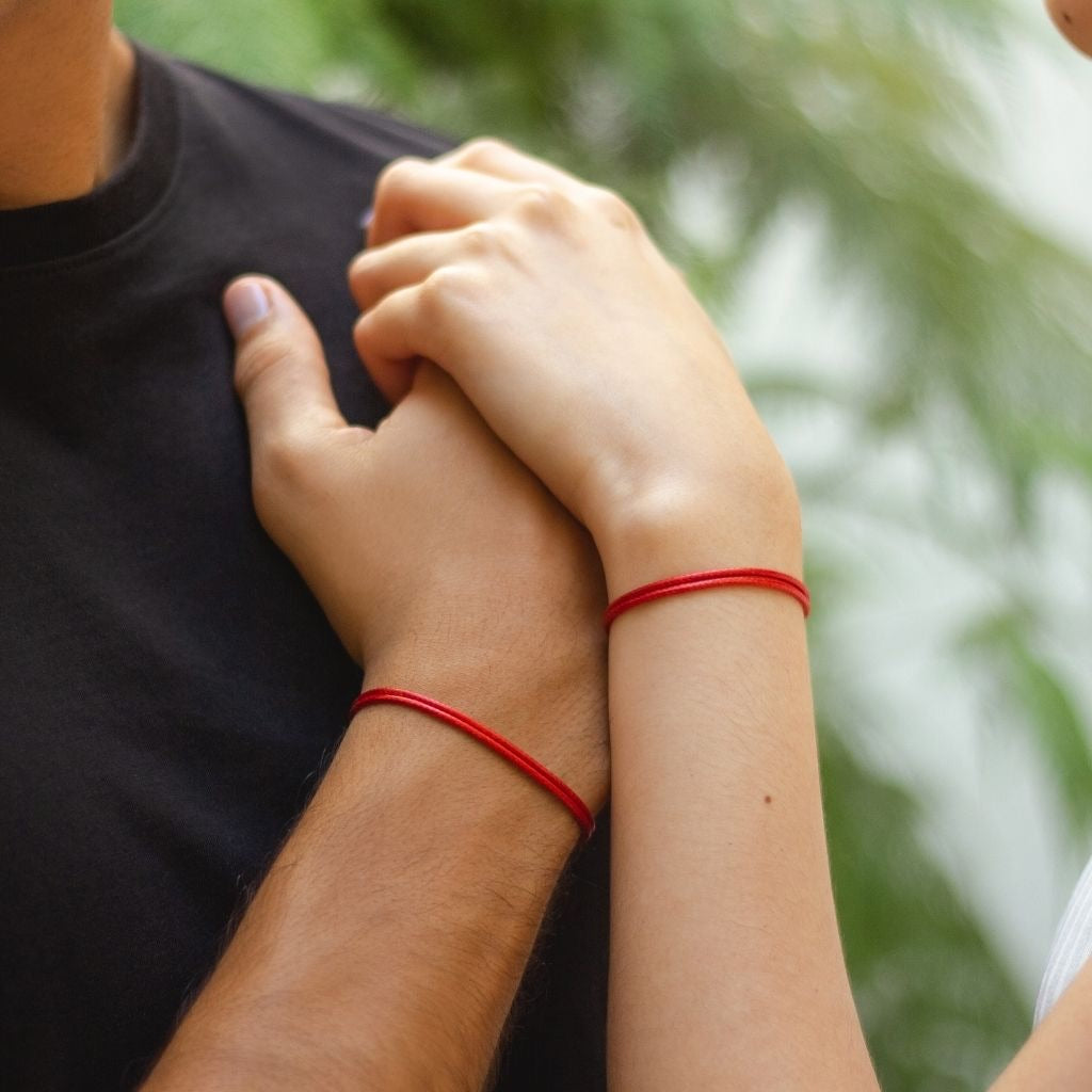 LUCKY RED CORD ADJUSTABLE BRACELET-Luck Strings