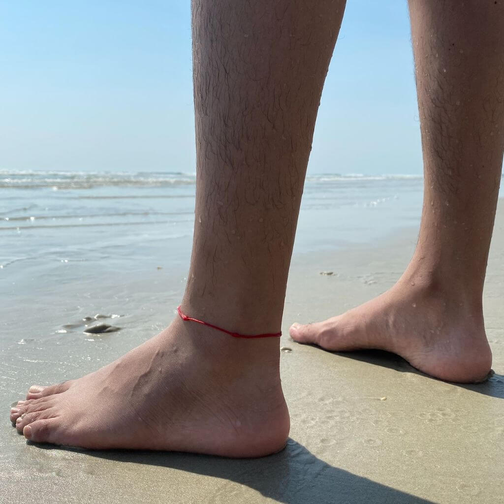 red anklet bracelet - luck strings