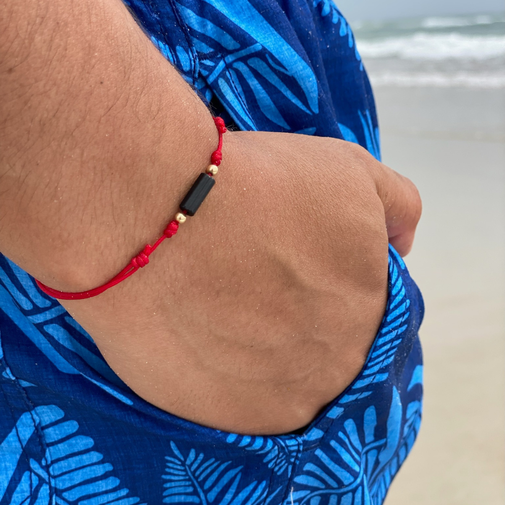 Red String Kabbalah Bracelet Adjustable Bracelet Mens Surfer Cord