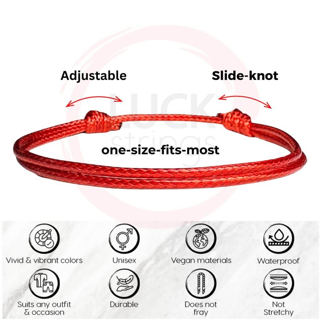 FEATURES OF WAX NYLON CORD BRACELET-Luck Strings