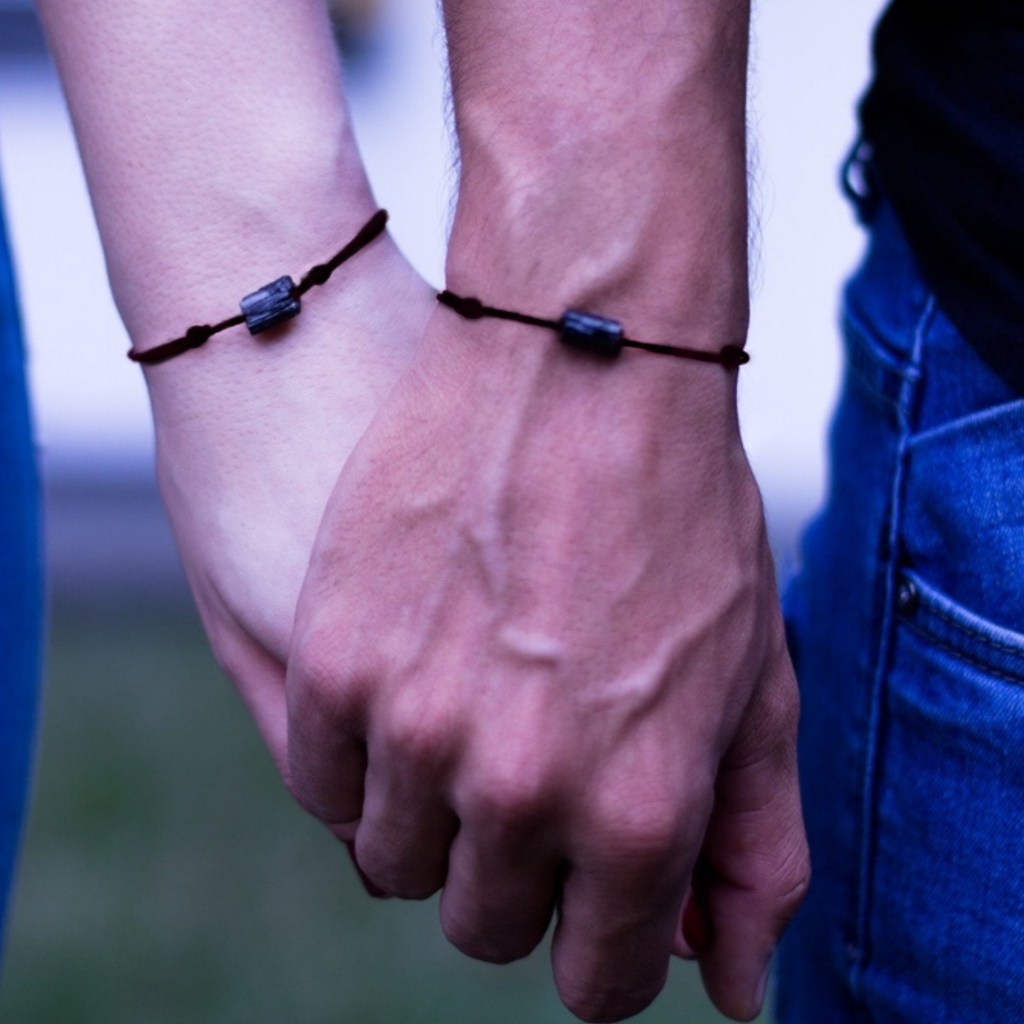 EMF PROTECTION BLACK TOURMALINE BRACELET-Luck Strings