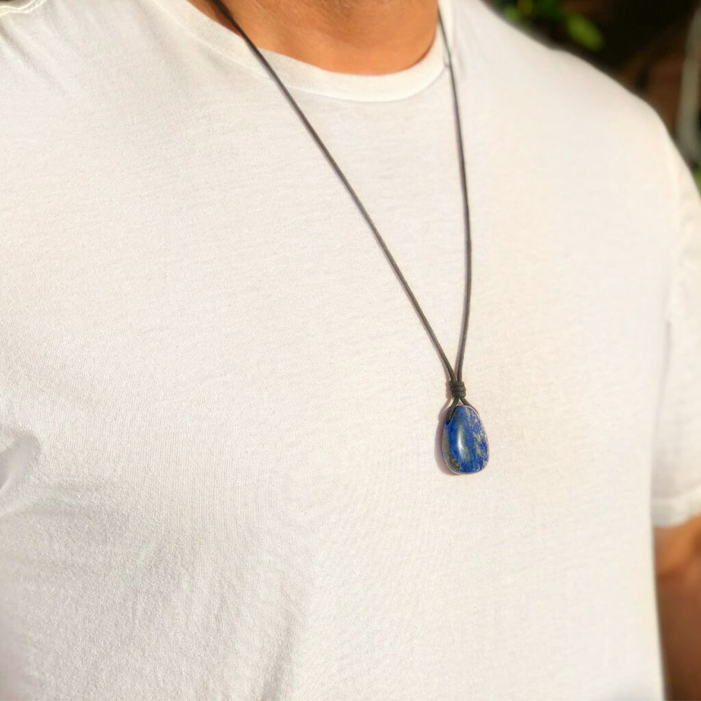 Beaded Necklace | Lapis Lazuli & 925 Sterling Silver | Handmade with  genuine, semi-precious stones. – Stone & May