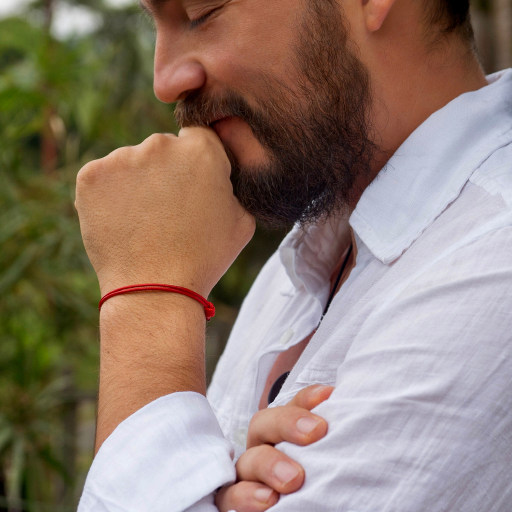 LUCKY RED CORD ADJUSTABLE BRACELET-Luck Strings