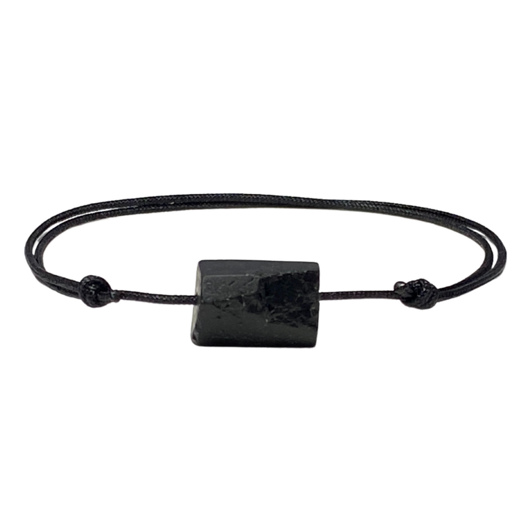 BLACK TOURMALINE COUPLES BRACELETS-Luck Strings