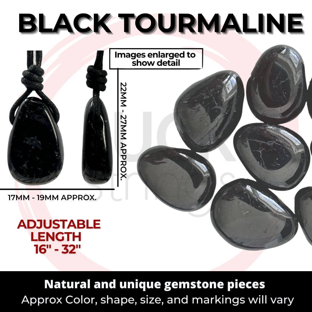 BLACK TOURMALINE FEATURES-Luck Strings