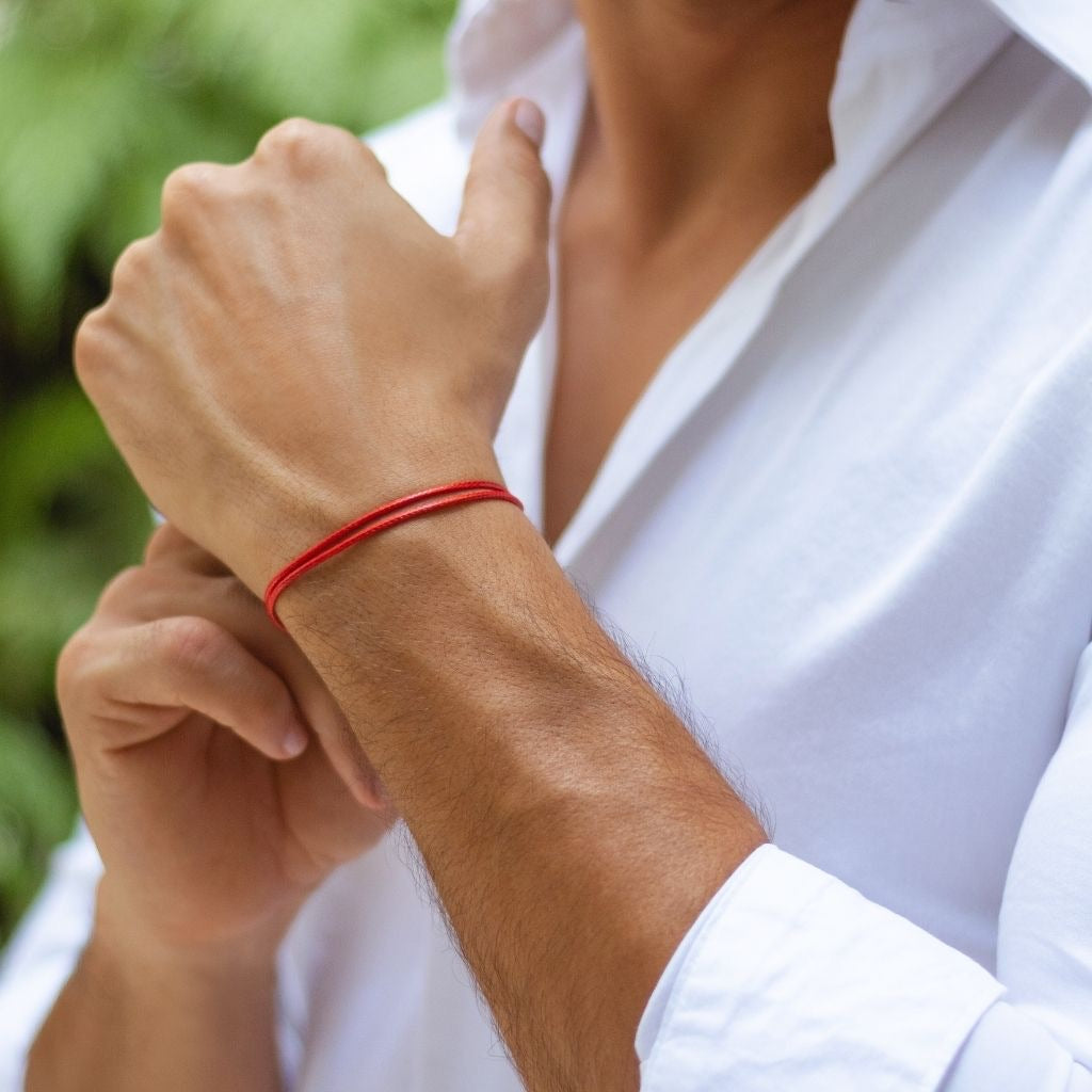 LUCKY RED CORD ADJUSTABLE BRACELET-Luck Strings