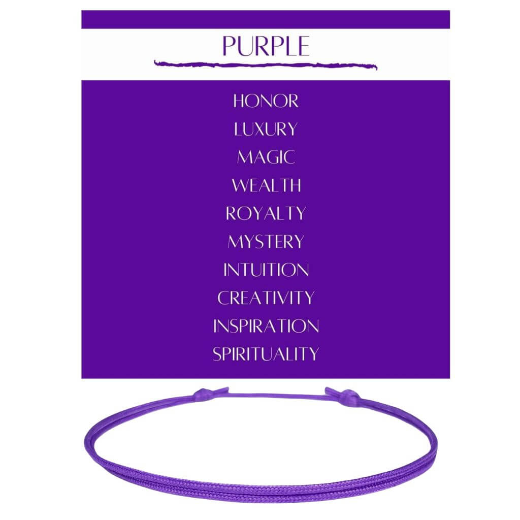 Purple on sale string bracelet