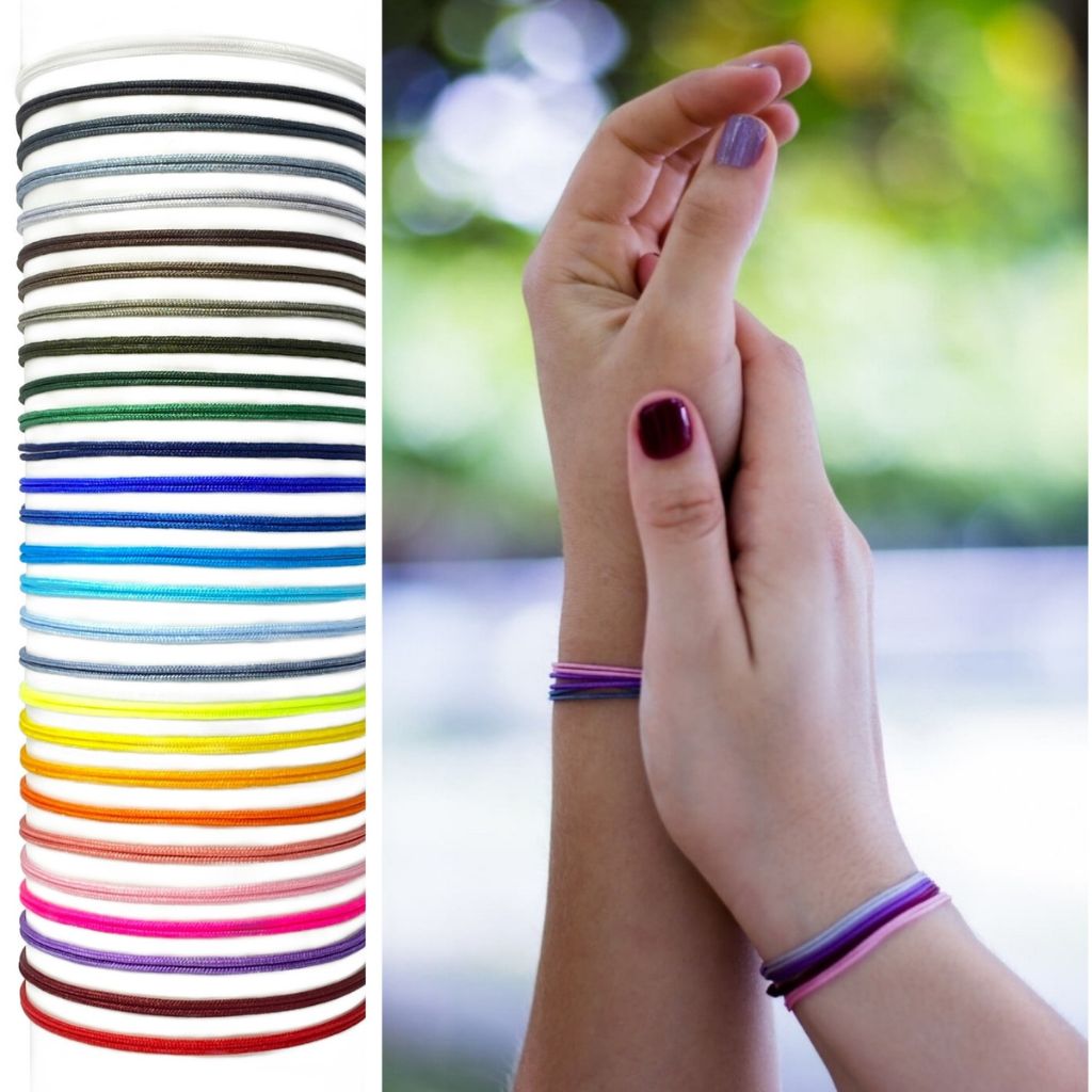 Adjustable Thin Cord Bracelet - Water-Resistant & Stylish | Luckstrings Purple
