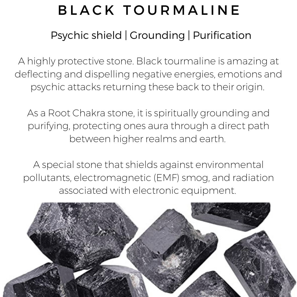 Luck Strings - Black Tourmline Card