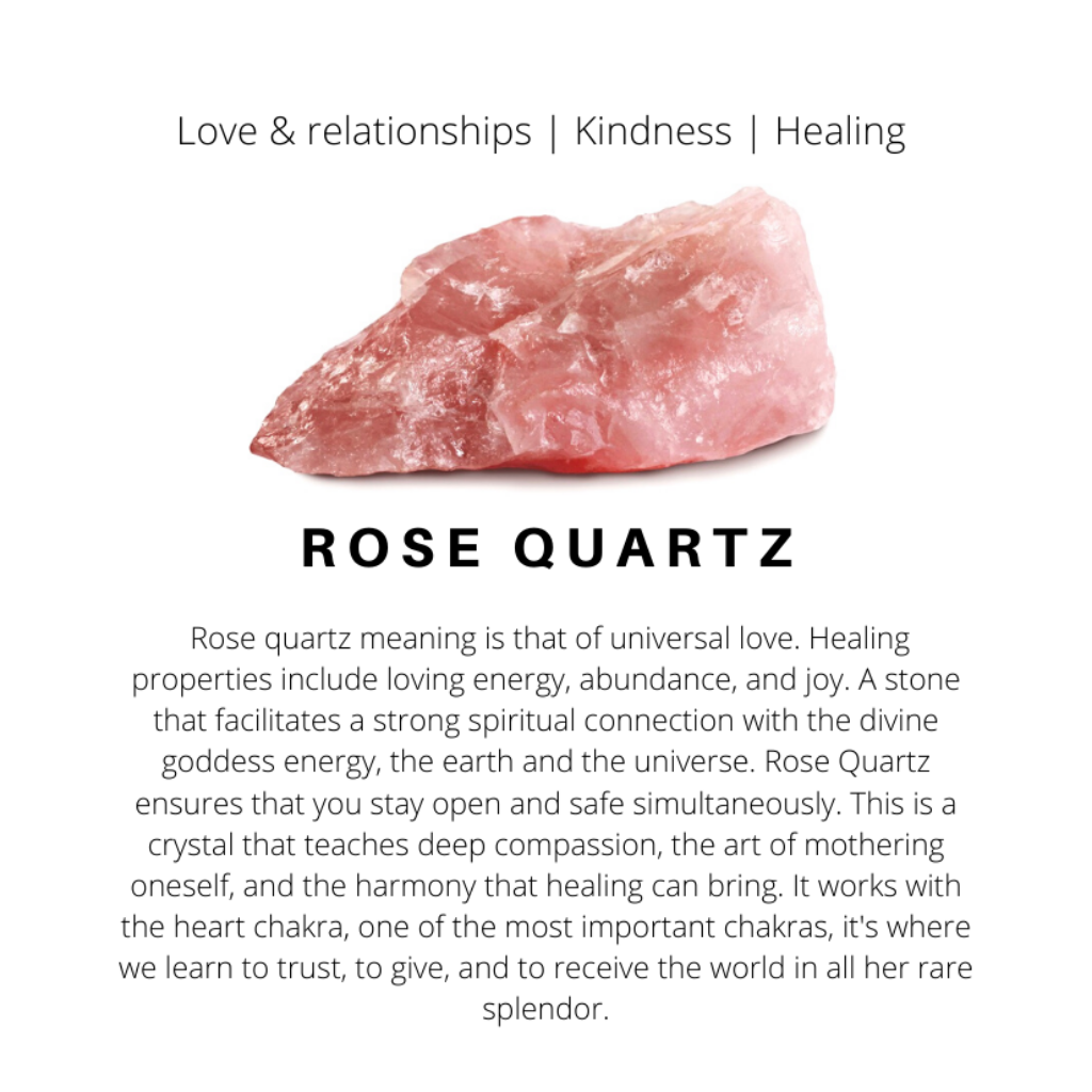 Rose Quartz Necklace Symbol of Gentle Love Luck Strings