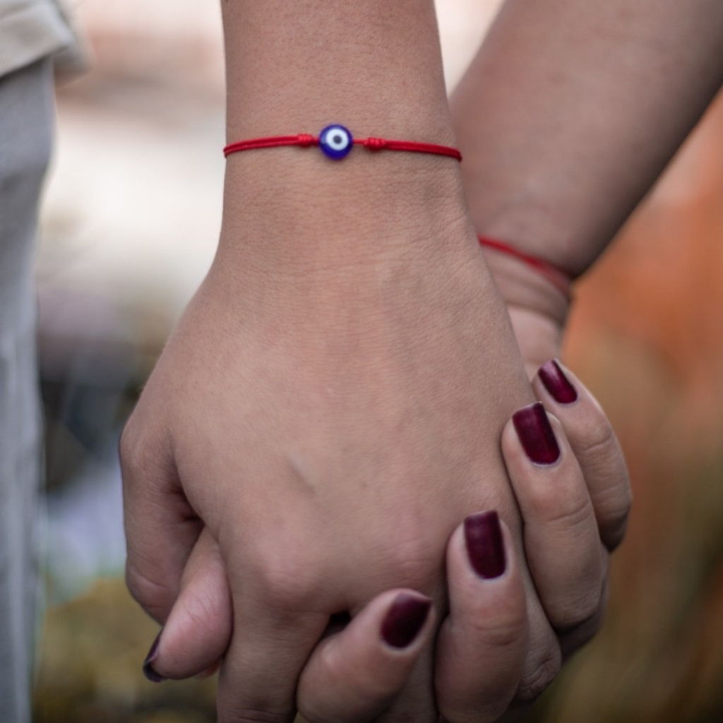 Red String Evil Eye Bracelets Duo Pack for Protection Luck Strings