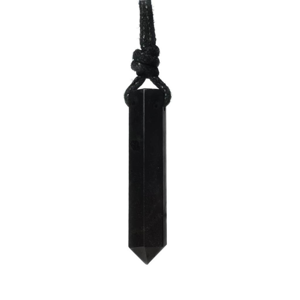 EMF Protective Black Tourmaline Necklace Stylish Harmony Luck