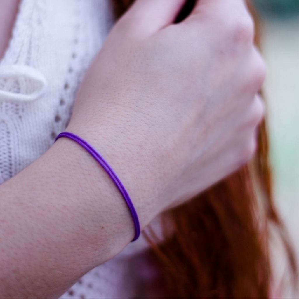 Purple sales rope bracelet