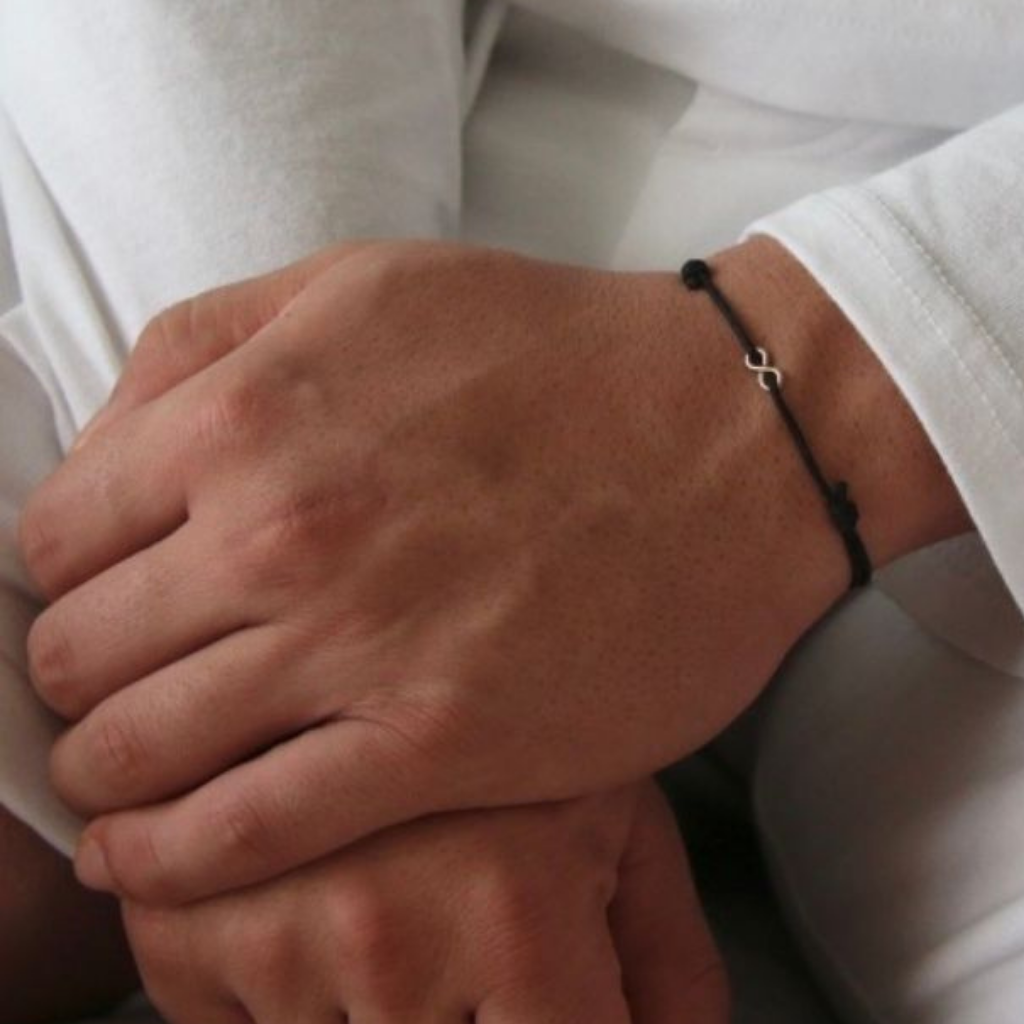 Red String Bracelet. Initial Bracelet. Sterling Silver