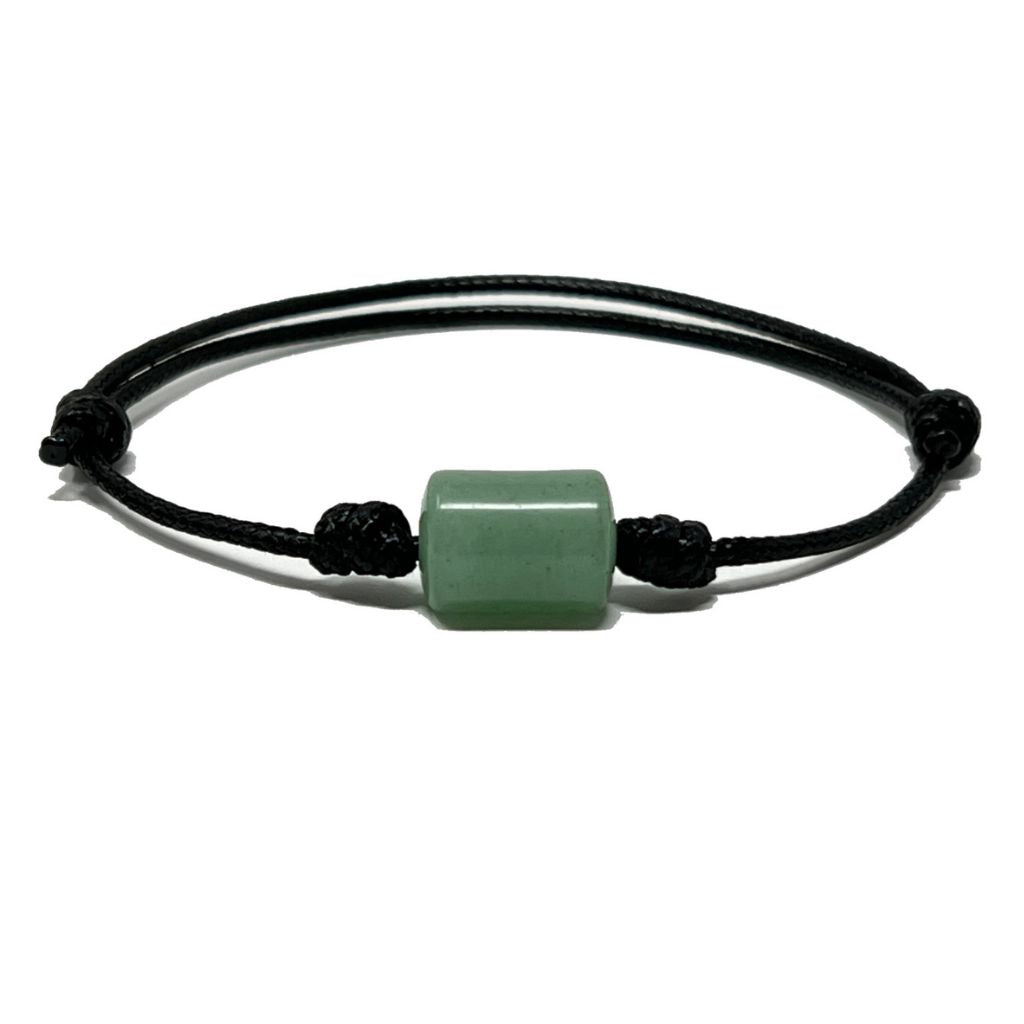 MENS GREEN AVENTURINE BRACELET-Luck Strings