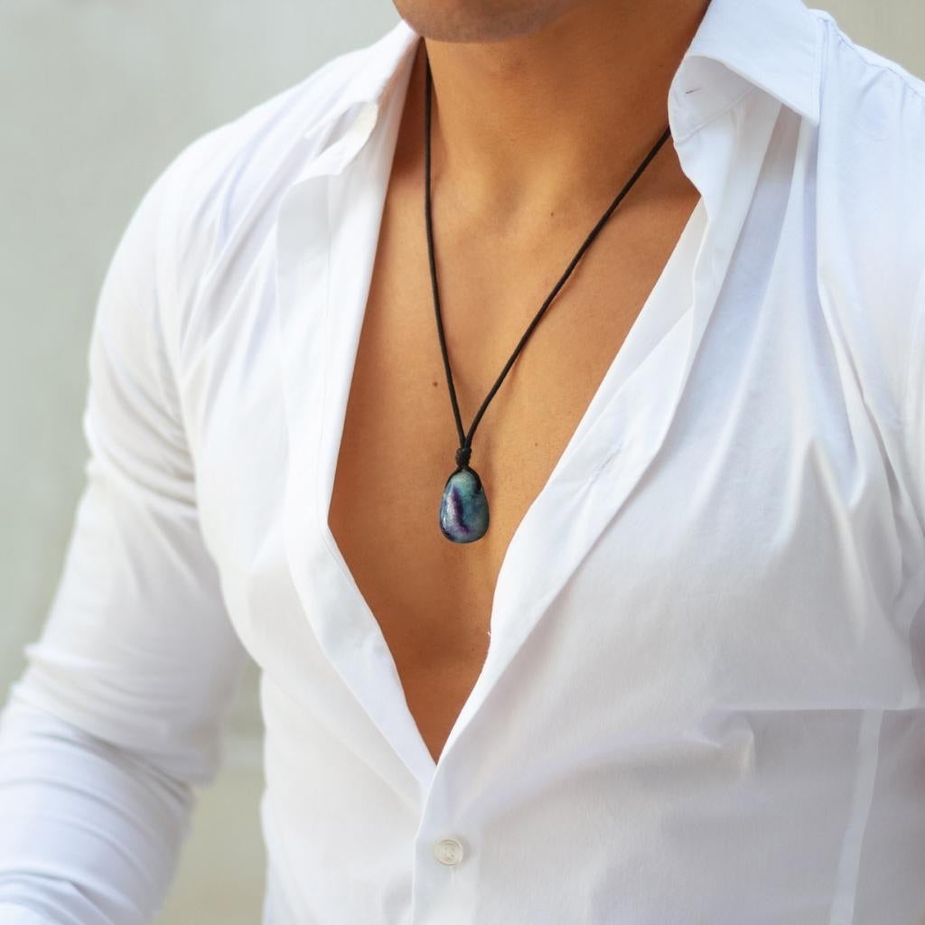 Long Black Cross Pendant Necklace for Men | Classy Men Collection